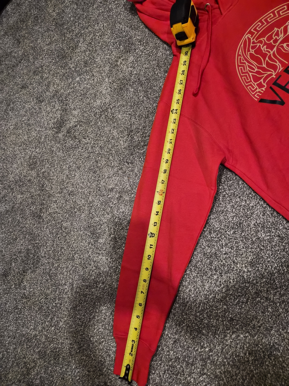 Versace Red Logo Hoodie - Picture 4 of 6